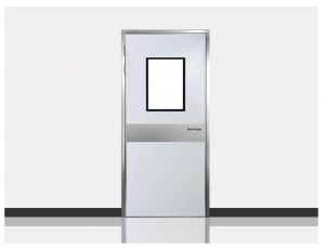 Stainless steel edging door
