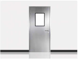 Stainless steel clean door