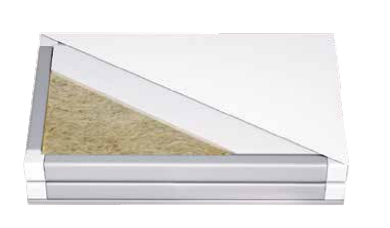 Glass magnesium rock wool purification board