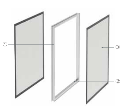 Central-mounted hollow window