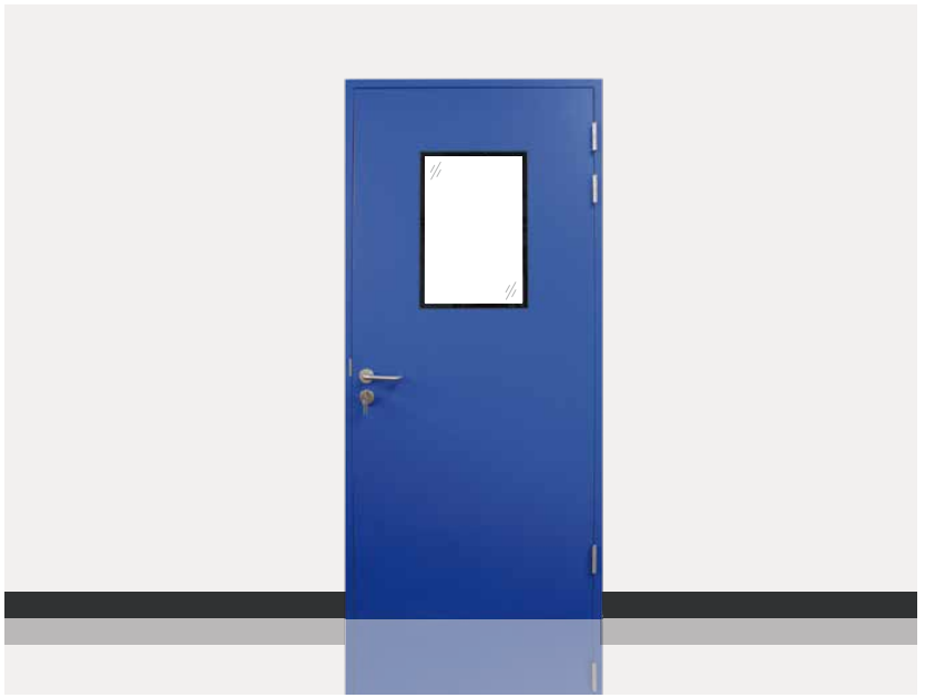 Steel clean door