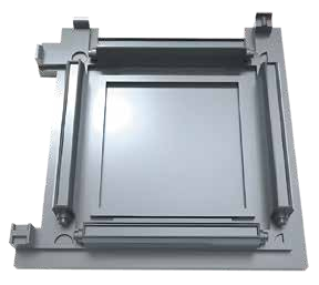 Eight-folded steel blind plate