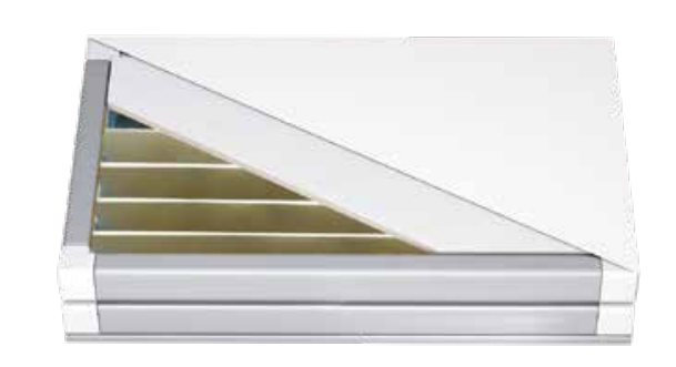 Hollow glass magnesium purification plate