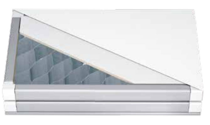 Glass magnesium aluminum honeycomb purification plate